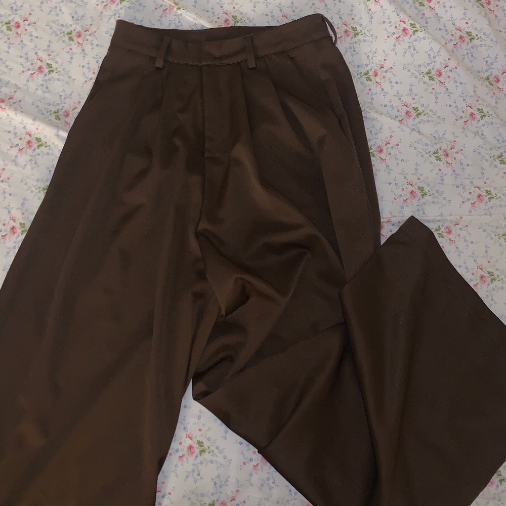 Brown Wide Leg Pants